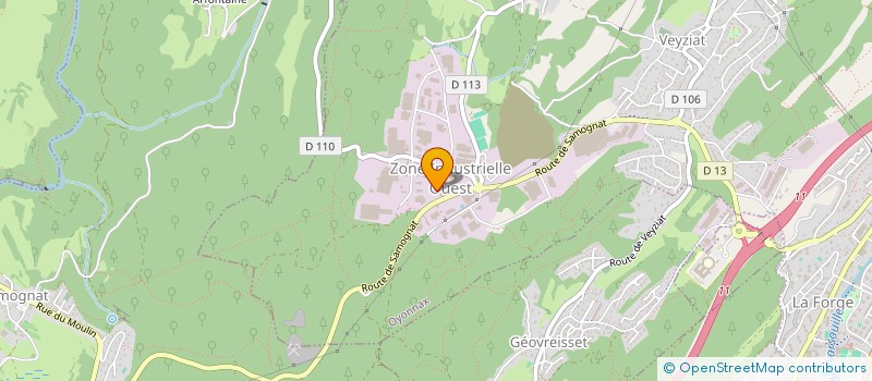 localisation de l'entreprise CLEMENCEAU à OYONNAX