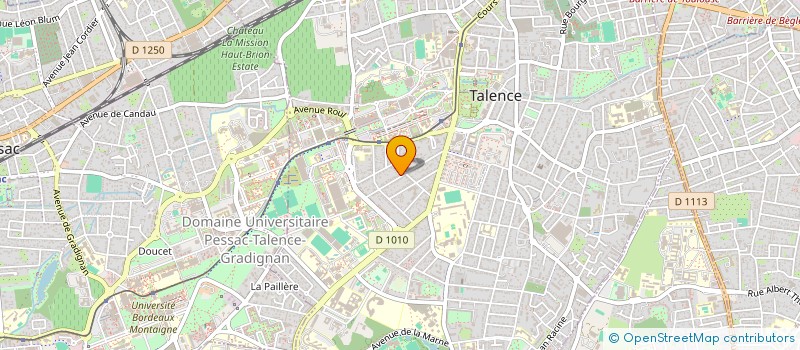 localisation de l'entreprise CLEMENCEAU  TALENCE