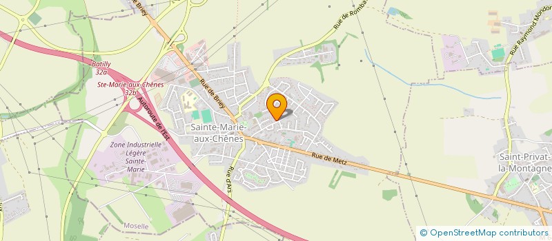 localisation de l'entreprise CLEMENCEAU  SAINTE-MARIE-AUX-CHENES