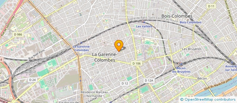 localisation de l'entreprise CLEMENCEAU CHATEAUDUN  LA GARENNE-COLOMBES