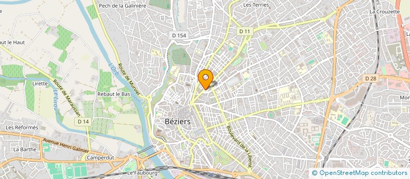 localisation de l'entreprise CLEMENCEAU CONSEILS à BEZIERS