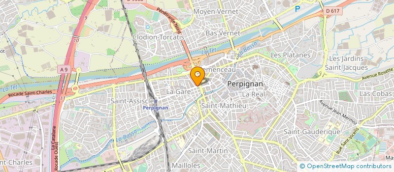 localisation de l'entreprise CLEMENCEAU GESTION IMMOBILIERE  PERPIGNAN