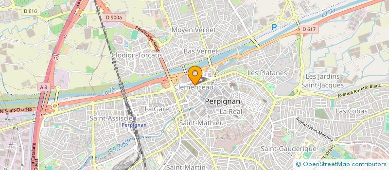 localisation de l'entreprise CLEMENCEAU RESTAURATION  PERPIGNAN