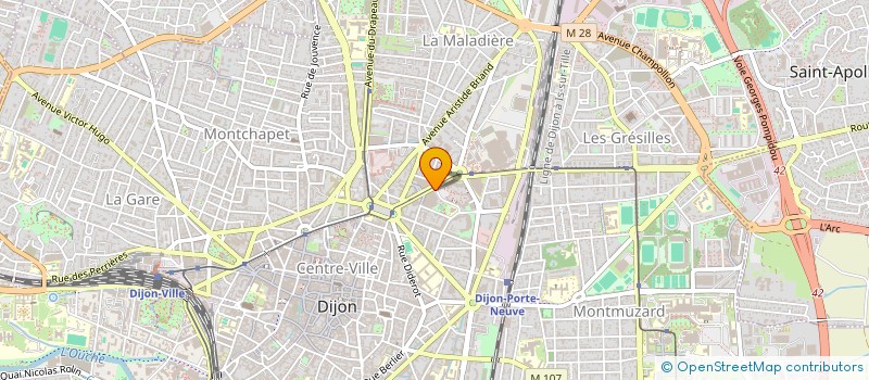 localisation de l'entreprise CLEMENCEAU ROLLS à DIJON