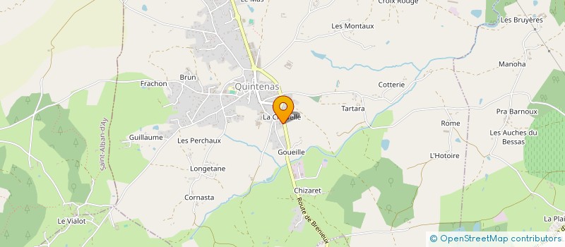 localisation de l'entreprise CLEMENCON AGENCEMENT  QUINTENAS