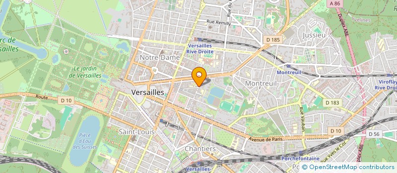 localisation de l'entreprise CLEMENCON COUVERTURE 78 à VERSAILLES