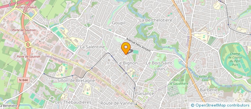 localisation de l'entreprise CLEMEND à ORVAULT