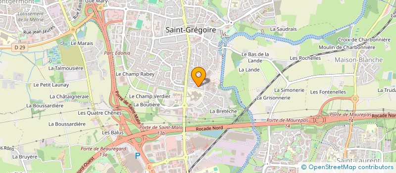 localisation de l'entreprise CLEMENDICE  SAINT-GREGOIRE