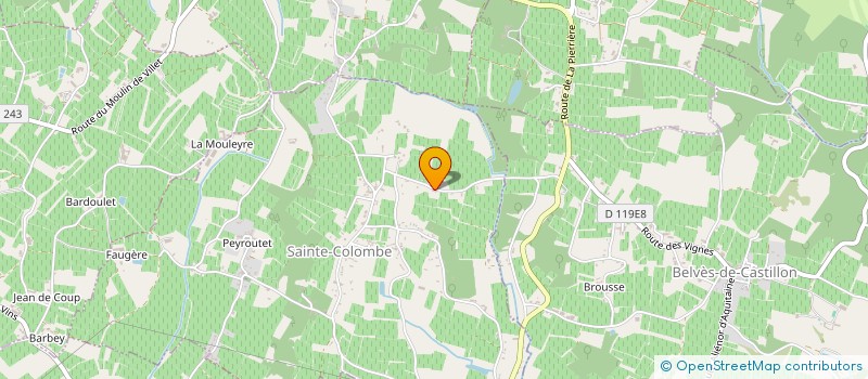 localisation de l'entreprise CLEMENS THIENPONT TAILLE DE PIERRE & RESTAURATION  SAINTE-COLOMBE