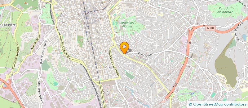 localisation de l'entreprise CLEMENSON  ARCHITECTES  SAINT-ETIENNE