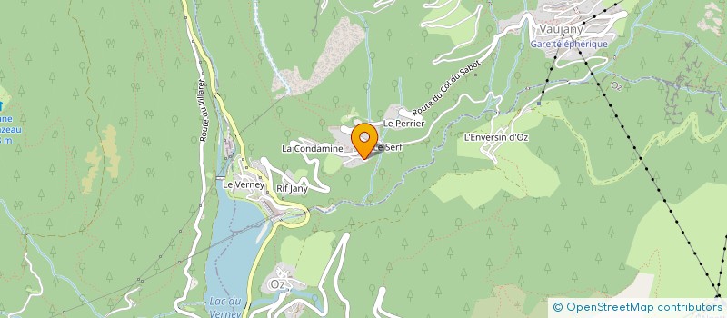 localisation de l'entreprise CLEMENT  VAUJANY