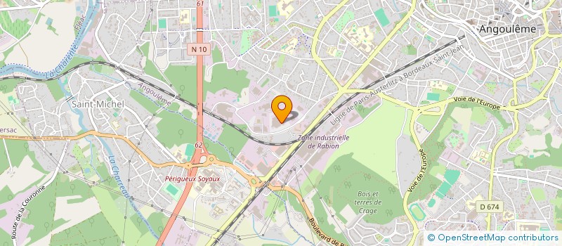 localisation de l'entreprise CLEMENT à ANGOULEME