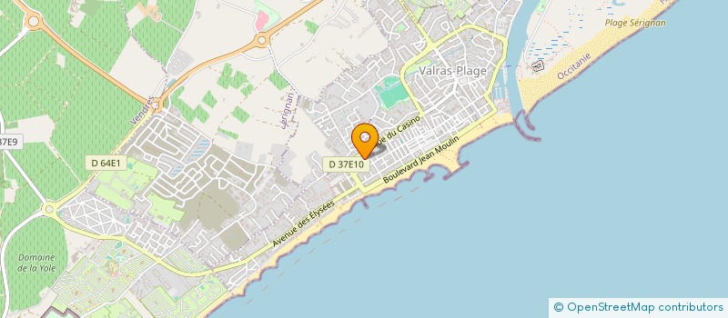 localisation de l'entreprise CLEMENT  VALRAS-PLAGE