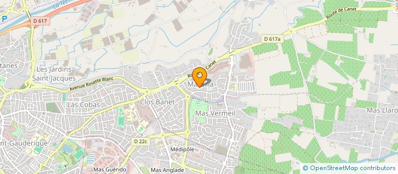 localisation de l'entreprise CLEMENT  PERPIGNAN