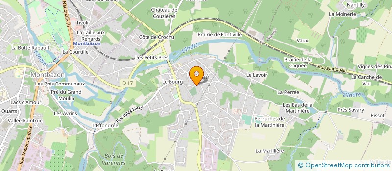 localisation de l'entreprise CLEMENT à VEIGNE
