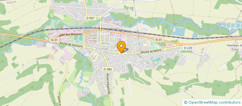 localisation de l'entreprise CLEMENT  FISMES