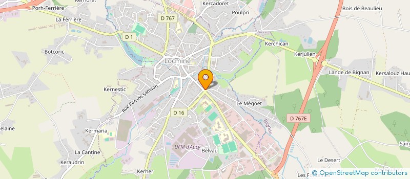 localisation de l'entreprise CLEMENT à LOCMINE