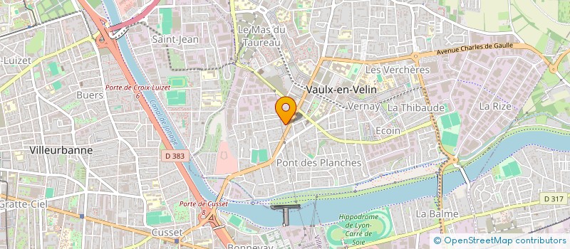 localisation de l'entreprise CLEMENT  VAULX-EN-VELIN