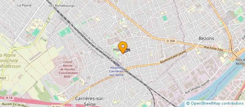 localisation de l'entreprise CLEMENT ANDRE à HOUILLES