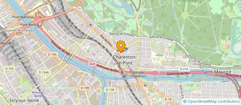 localisation de l'entreprise CLEMENT ARNAUD ET DELPIERRE YANN à CHARENTON-LE-PONT