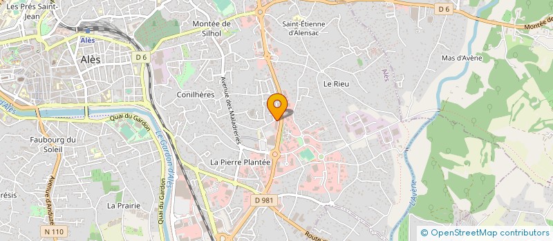 localisation de l'entreprise CLEMENT AUTOMOBILES à ALES