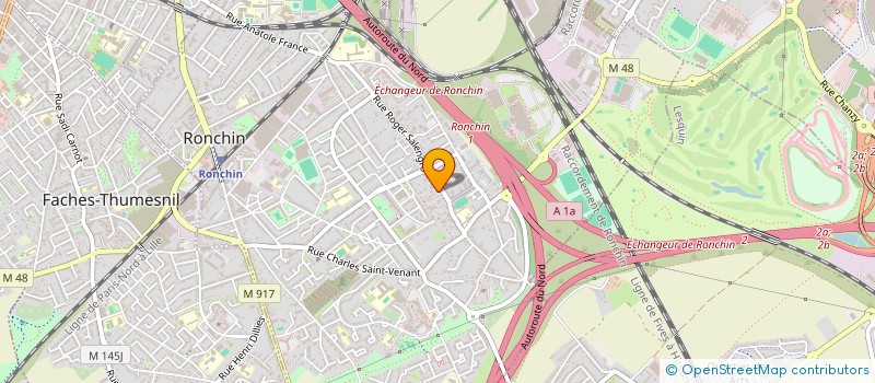 localisation de l'entreprise CLEMENT BATIMENT  RONCHIN