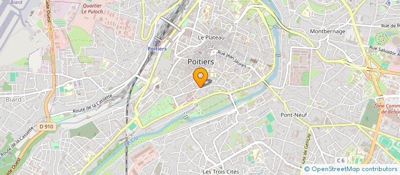 localisation de l'entreprise CLEMENT BAUDIER  POITIERS