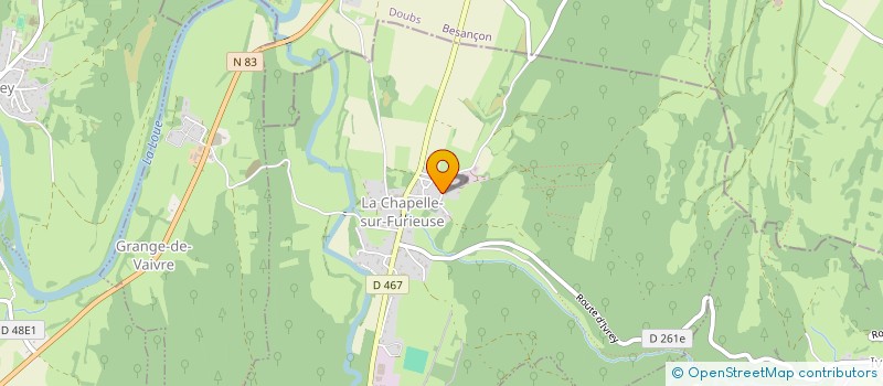 localisation de l'entreprise CLEMENT BOIS NEGOCE à LA CHAPELLE-SUR-FURIEUSE