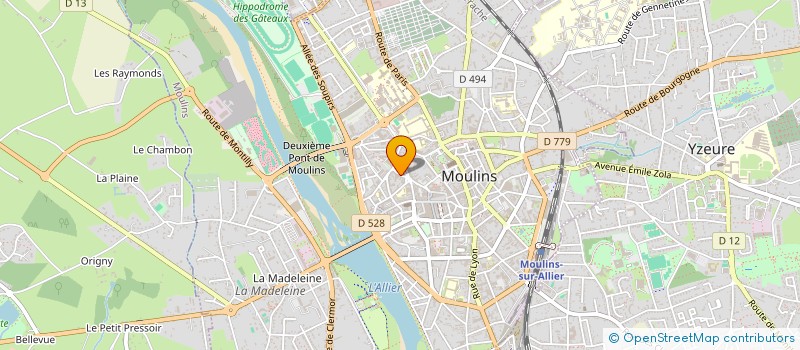 localisation de l'entreprise CLEMENT COMPAIN  MOULINS