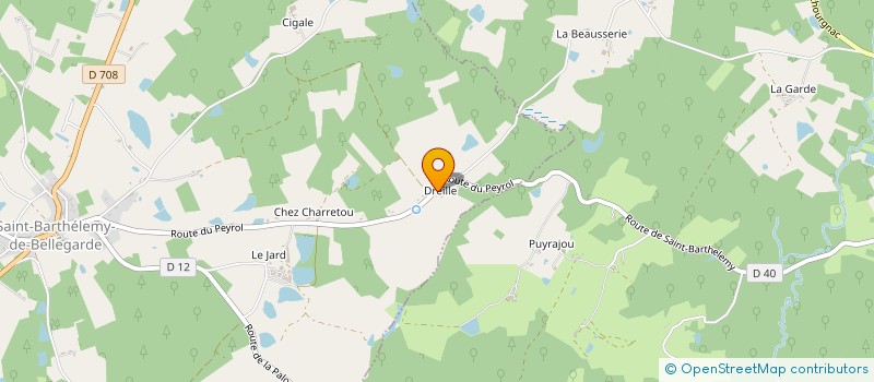 localisation de l'entreprise CLEMENT COMPETITION  SAINT-BARTHELEMY-DE-BELLEGARDE