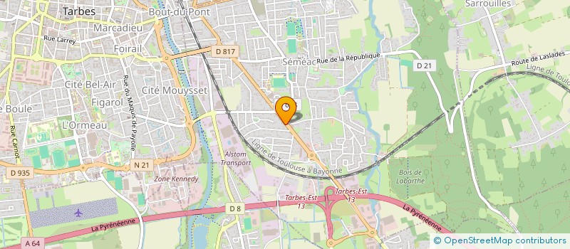 localisation de l'entreprise CLEMENT CREATION  SEMEAC