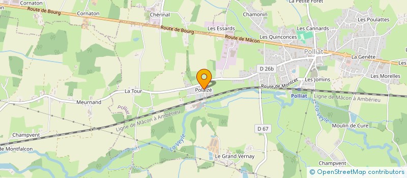 localisation de l'entreprise CLEMENT DUCROUX  POLLIAT