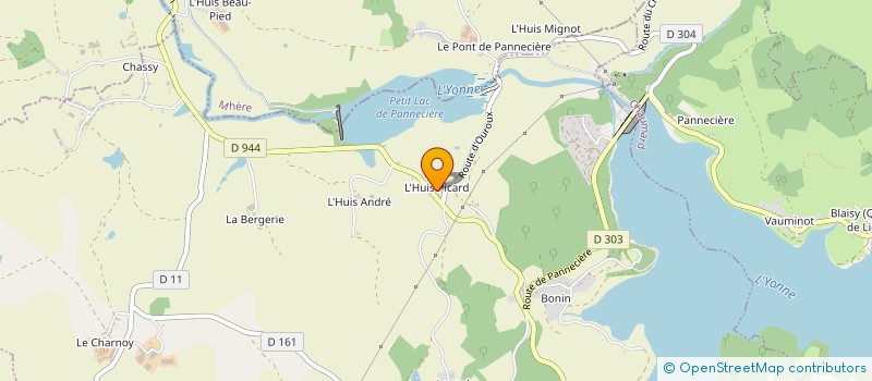 localisation de l'entreprise CLEMENT ET COMPAGNIE à MONTIGNY-EN-MORVAN
