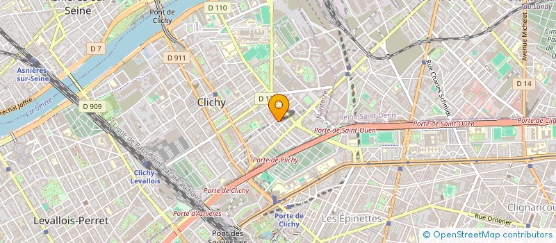 localisation de l'entreprise CLEMENT ET SILVA JORGE à CLICHY