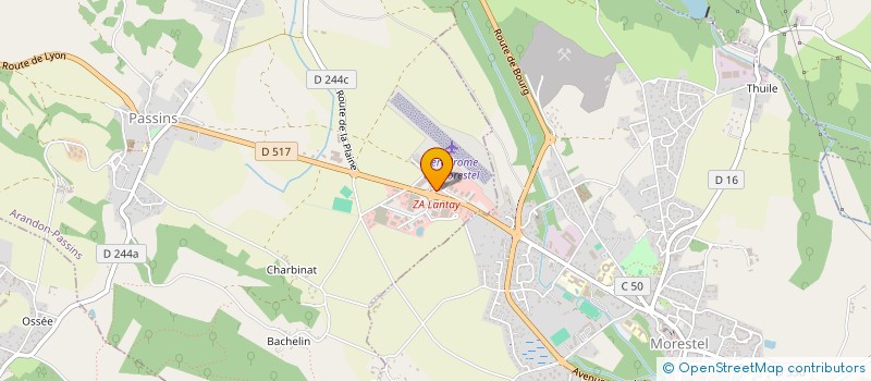 localisation de l'entreprise CLEMENT FRERES  ARANDON-PASSINS