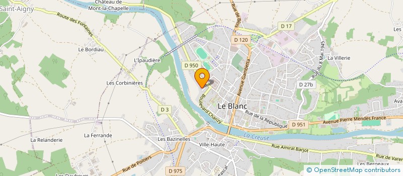 localisation de l'entreprise CLEMENT GILLARD à LE BLANC