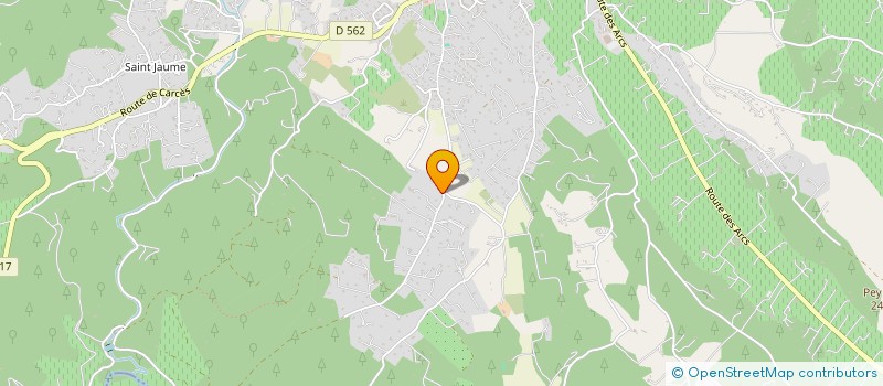localisation de l'entreprise CLEMENT GIRAUDO TRAVAUX PUBLICS à LORGUES