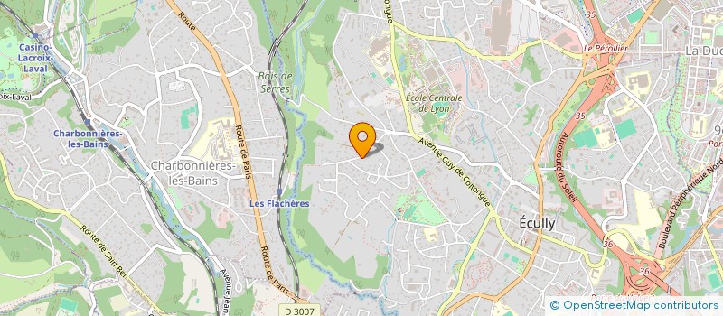 localisation de l'entreprise CLEMENT HUGO MORENO  ECULLY