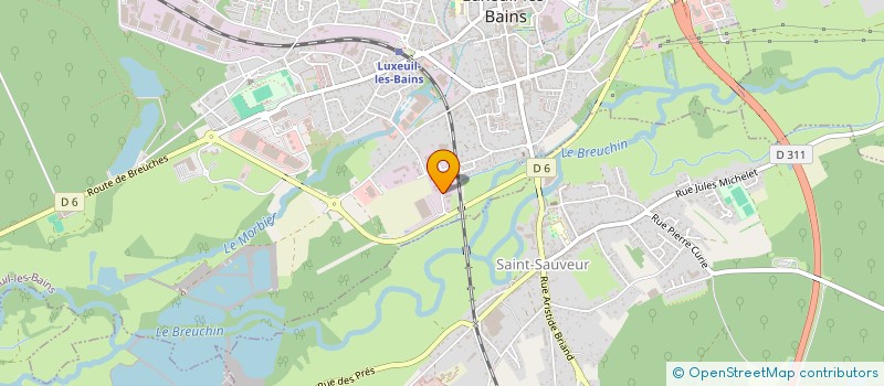 localisation de l'entreprise CLEMENT LAROCHE  LUXEUIL-LES-BAINS