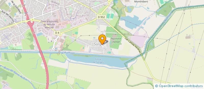 localisation de l'entreprise CLEMENT MIGEON  LES PONTS-DE-CE