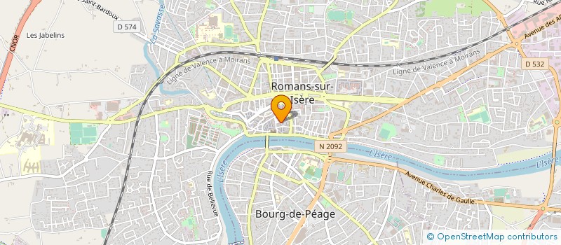 localisation de l'entreprise CLEMENT MOBILIER & AGENCEMENT à ROMANS-SUR-ISERE