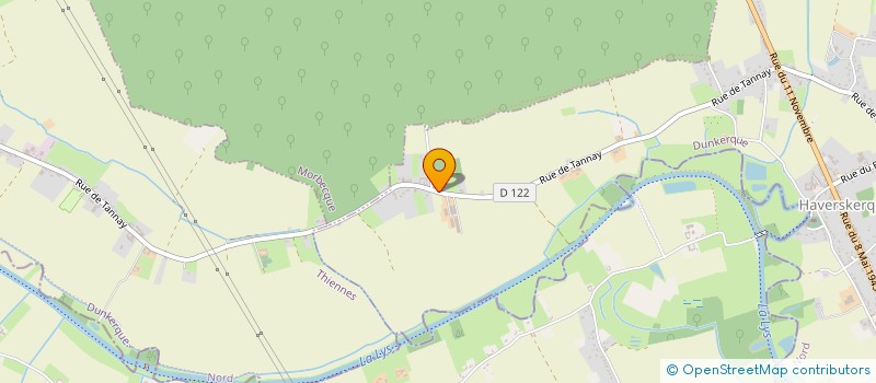 localisation de l'entreprise CLEMENT OLIVIER  HAVERSKERQUE