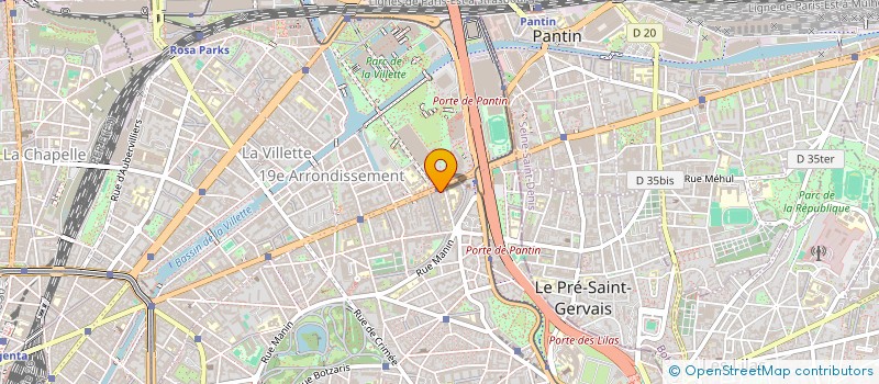 localisation de l'entreprise CLEMENT PARIS ZENITH  PARIS