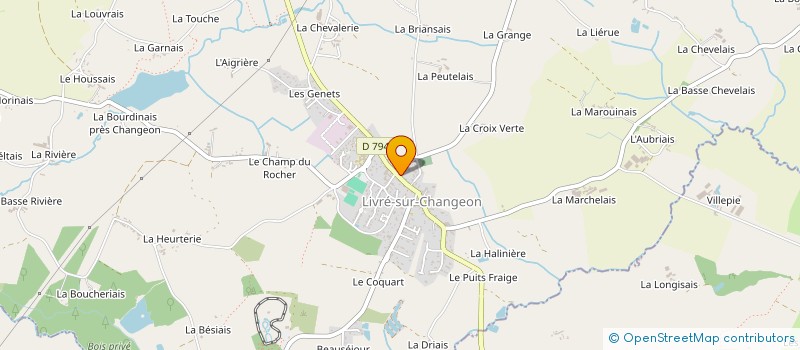 localisation de l'entreprise CLEMENT REGNER  LIVRE-SUR-CHANGEON