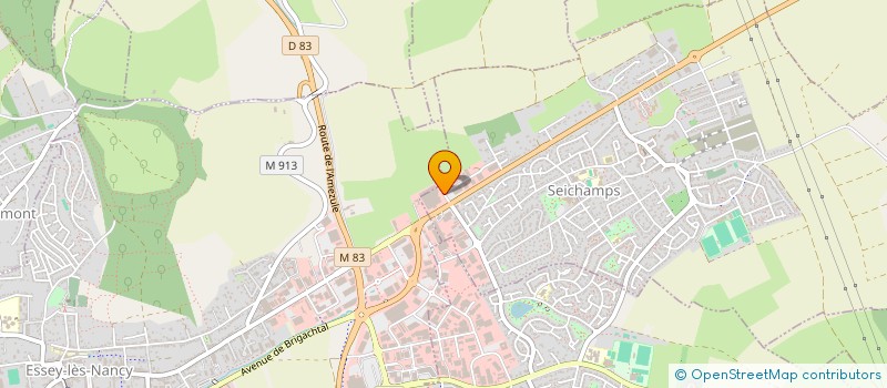 localisation de l'entreprise CLEMENT SA à SEICHAMPS