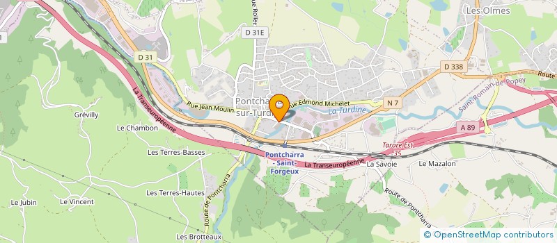 localisation de l'entreprise CLEMENT THIMONIER  L'ARBRESLE