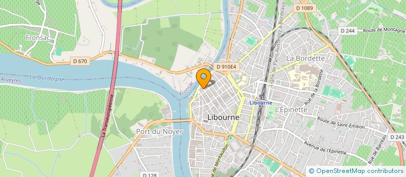localisation de l'entreprise CLEMENT THOMAS à LIBOURNE