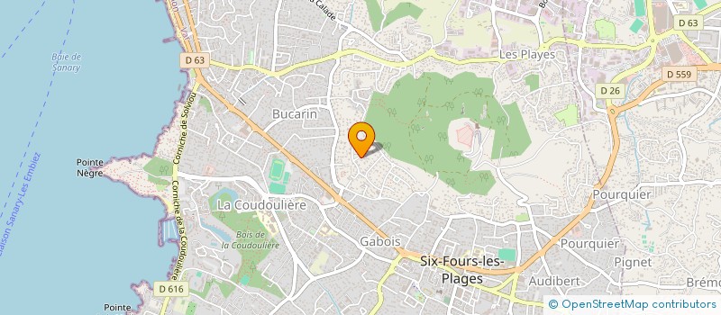 localisation de l'entreprise CLEMENT TRAVAUX PUBLICS à SIX-FOURS-LES-PLAGES