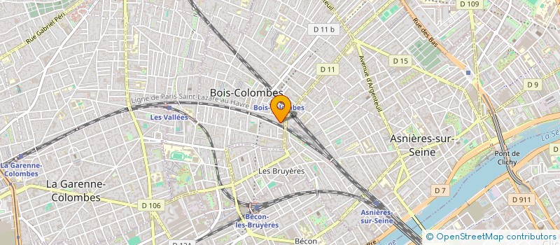 localisation de l'entreprise CLEMENTINE à BOIS-COLOMBES