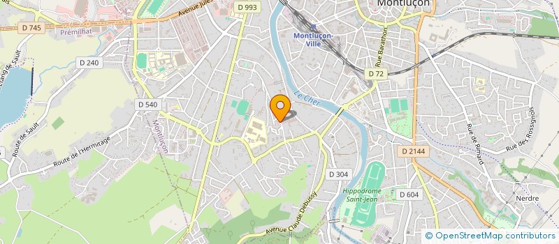 localisation de l'entreprise CLEMENTINE à MONTLUCON